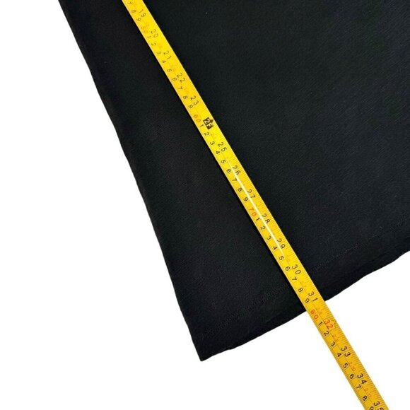 Madewell Hi-Line Fitted Long Tee T-Shirt Sz. XS Black Short Rolled Sleeves - Picture 7 of 11